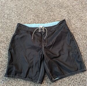 Birdwell Beach Britches Nylon Board Shorts Mens 40 Black USA Made California